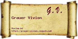 Grauer Vivien névjegykártya